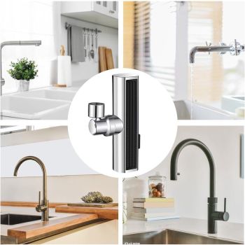 Faucet Spray Nozzle- 3 Spray Modes Faucet Nozzle- 3 Spray Modes Sink Faucet Parts- Splashproof Bathroom Faucet Attachment Sprayer for Restaurant