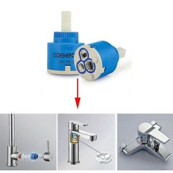 Sedal 35 mm Ceramic Tap Insert for replacing single-lever mixers, ceramic cartridge, pressure-boosted flow, daily sink use