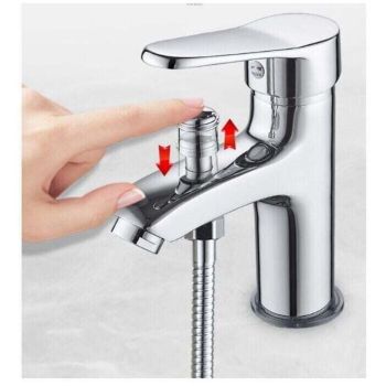 Shower Mixer Shower Faucet Single Hole Hot and Cold Dual-use Faucet Alloy, Hot and Cold Basin Faucet with Shower Dual-use Single Hole Valve
