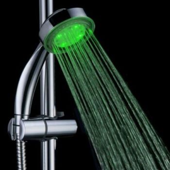 7 Colors LED Shower Head, Multicolor, Universal Fit, with strong thermal material, pressure-boosted flow, universal compatibility