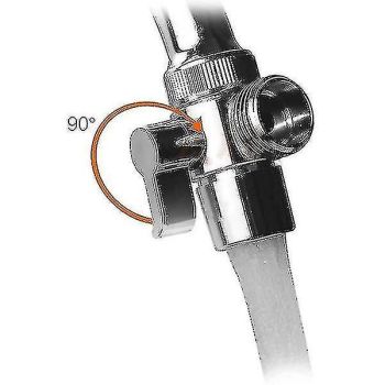 Faucet Adapter Kitchen Faucet Diverter Valve Faucet Connection for Bathroom Faucet Shower, brass material, M22/M24 Thread Compatibility, Chrome Finish
