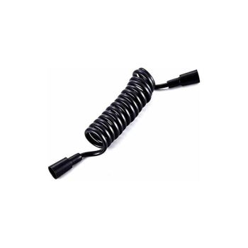 Bidet Hose 2m Telescopic Shower Hose ABS Replacement Spring Shower Hose for Bathroom Toilet Handheld Shower Head Bidet Sprayer, Black Finish