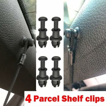 Replacement 4pcs rear parcel shelf mounting clips audi a3 s3 q5 sq5 vw golf r32 gti tiguan polo black, Made of Plastic