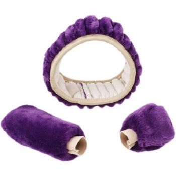 Reliable Professional Compatible Synthetic wool handlebar cover set - purple, Great Value, Easy to Use, Good Performance