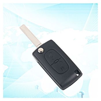 Key Shell, Peugeot Key Case Pouch Protective Cover Replacement for  Peugeot 207 307 308 ce0536, Made of Plastic