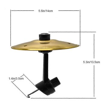 Mini Drums Crash Cymbal for Car Valve, Compact Mini Drums for Car Valve, Easy Installation Robust, for All Types of Cars, Clear Color