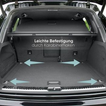Car luggage net, 110x60cm elastic nylon trunk net protective net multi-function partition net for trunk storage