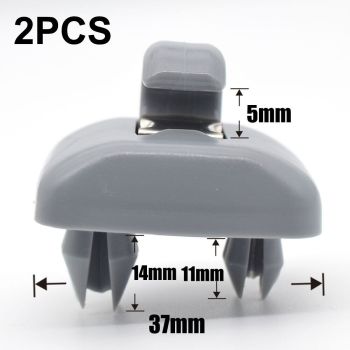 Long Lasting Premium 2x Sun Visor Clip Bracket Holder Replacement for  Audi A1 A3 A4 A5 Q3 Q5 B6 B7 B8, Made of Plastic