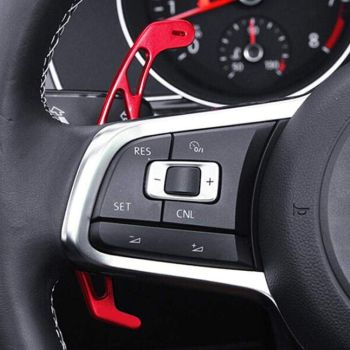 High-performance aluminum gearshift paddles (blue) for Golf Golf 7 R-line (models 2015-2019), Golf 7 GTI (models 2015-2019), Replacement Part