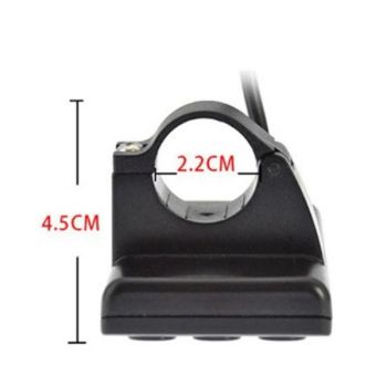 Replacement S866 Electric Bike LCD Screen E-bike Electric Scooter Display Meter Control Panel with Waterproof, Made of Abs, Black Color