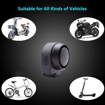 Anti-theft alarm, smart alarm with wireless remote control, waterproof vibration smart alarm, for bicycle/motorcycle/electric vehicle/scooter