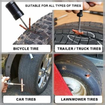 Premium Replacement 30Pcs Tire Repair Strips Car Tire Repair Tubeless Tire Repair Wick Tire Repair, Made of Rubber