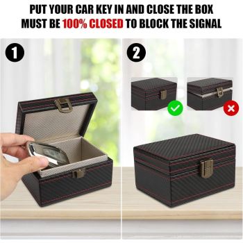 Replacement Car Key RFID Anti-Theft - Protective Cover Box Safe Faraday, Easy to Use, Good Performance, Universal Fit