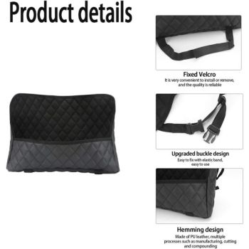 Compatible Car Pocket Tote Holder, Handbag Hook Car Leather Seat Backrest Organizer Backseat Obstacle Pet Child Car Between Two Seats, Black, 1 Pcs