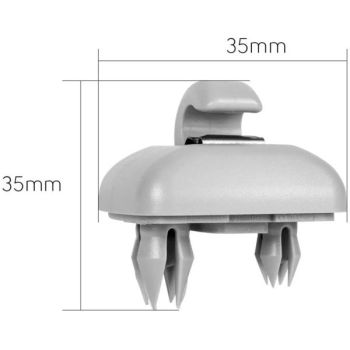 2pcs Inner Sun Visor Hook Bracket Replacement for  Audi A1 A3 A4 A5 Q3 Q5 (8E0 857 562) A7 B6 B7 B8 S4 S5 Sun Visor Holder Car Interior Parts Gray