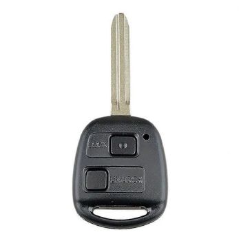 Car smart key with 2 buttons, 4C chip, Replacement for  Toyota Corolla 2001-2007 304MHZ, Made of Plastic, Black Color