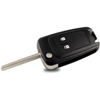 Buttons Remote Car Key Case Replacement Fob Compatible with Vauxhall Opel Astra Insignia Vectra Zafira Meriva Mokka Key Shell (With Blade)