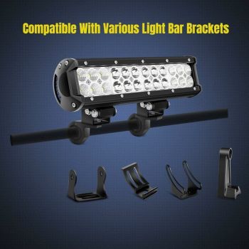 Heavy Duty 2pcs 19-30mm Roof Rack Bracket LED Light Holder Roll Bar Clamps Clamp,for Roll Cage Bar for Off Road,SUV