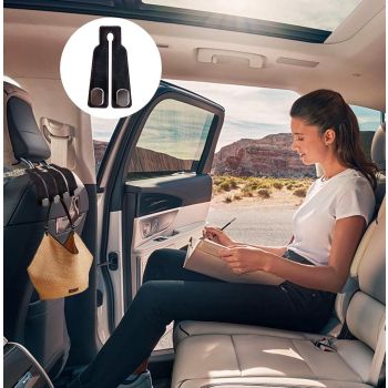 Compatible pcs - 17*4.5*8.5 cm Car Headrest Hooks Multifunctional Leather Seat Organizer Hook for Backrest Interior Accessories For Bags, Purses