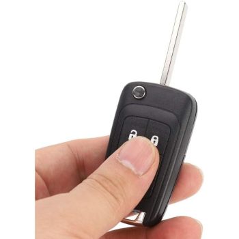 Long Lasting Premium Button Car Key Fob Case Cover For Chevrolet Camaro 2010-2013, Replacement Part, Black Color