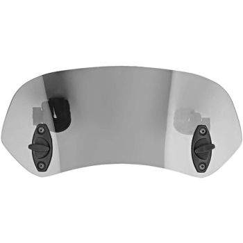 Motorcycle Windshield Adjustable Clip On Windscreen Wind Deflector Windshield Accessories for Motorcycle Tawny, Rubber material