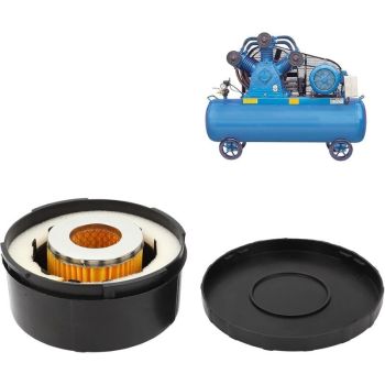 Air Compressor Silencer Filter 3/4 25mm Noise Reducer Compressor Silencer for Screw Compressor Piston Compressor, 80 Silencer(25mm, 80 Models)