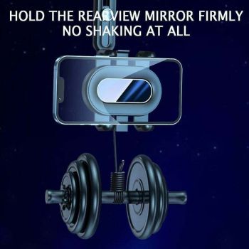 Car Rearview Mirror Phone Holder 360 Rotating Navigation Bracket for Car, dashboard mounting, stable phone or GPS support