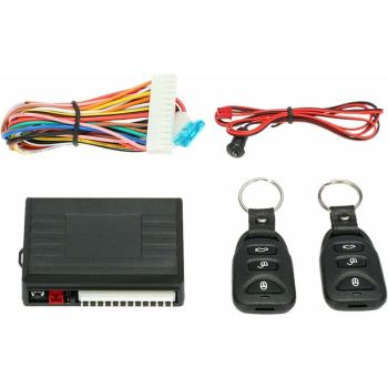 Car Central Locking, Universal Central Remote Control Box Kit, Keyless Entry System with Car Door Lock with Trunk Release Button
