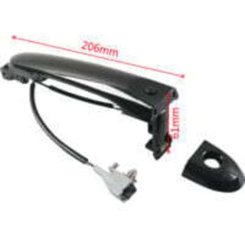 Front Right Driver Side Exterior Door Handle Fits Nissan Juke F15 2010-2022 80644-1FA5A 80644-3WC2A 80640-3WC2A Black, Black Color