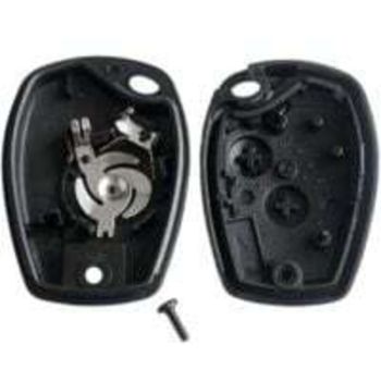 Key case 2 buttons without blade compatible with Renault Clio 3, Twingo 2, Master 3, Kangoo 2, Traffic and Modus Key Shell Plip Polition