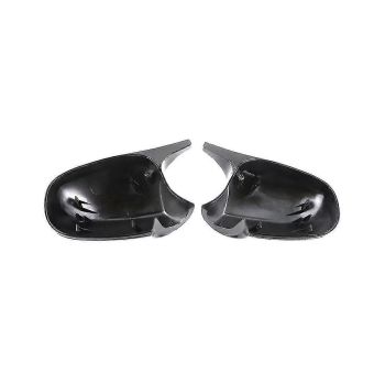 Rearview Mirror Cover Rearview Mirror Housing Car For E90 E91 E92 E93 E81 E82 E87, ABS material, direct exterior replacement, Black Color