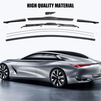 Cuttable Windshield Wiper Blades, Replacement Rubber, Prevents Glass Damage, 8 Pieces, 700 mm (Wipers Not Included)