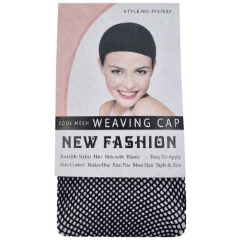 Control Black Open End Hair Net Wig Cap