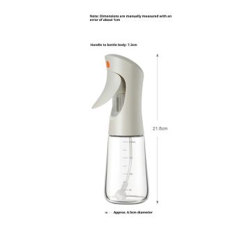 Olive Oil Sprayer for Cooking Glass,200ml Oil Dispenser Bottle , Spray Bottles Oil Dispenser for Kitchen, Kitchen Gadgets for Salads, white