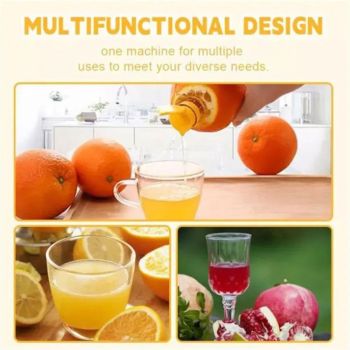 2PCS Lemon Mini Squeezer, New Screw Top Lemon Squeezer, Manual Juice Extractor With Lid, Orange Citrus Press for Cocktails, Drinks (Yellow+Green)