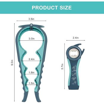 Bottle Opener for Arthritic Hand,Jar Opener for Old People, Children, Women, Those with Weak Hands,Multifunctional Kitchen Gadgets