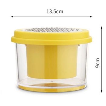 2-in-1 Corn Stripper and Peeler Tool with Bowl, Quick & Safe Corn Kernel Cutter for Shucking Corn on Cob, Comes with Non-Slip Safety Handle (Yellow)