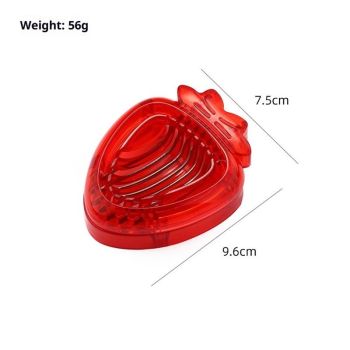 Red Strawberry Slicer,Cup Slicers | Egg Slicers | banana slicers | Strawberry Cutter | Quickly Making Fruit Vegetable,Stainless Steel Blade Kitchen Tools2pcs