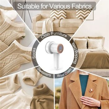Fabric Shaver Fuzz Remover Rechargeable,  Electric Lint Remover Shaver with 2Blades ， Digital Display, Sweater Couch Fabric Pill Shaver for Sweater90*107*190mm