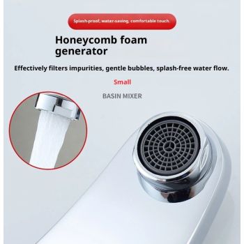 Touchless Bathroom Sink Faucet, Motion Automatic Sensor Faucet with Hole Cover Plate, Chrome for Water Bath Commercial Lavatory Farmhouse