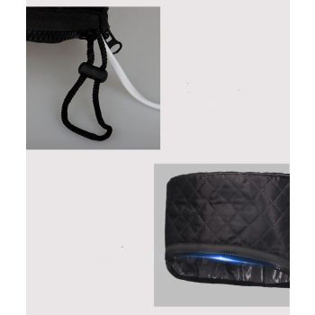 Electric Hair Steamer Cap, Hair Care Hat Heating Cap with 10 Gears Temperature and Timer Control, Thermal Heat Cap for Black Hair Thermal (Black23*17*13cm)