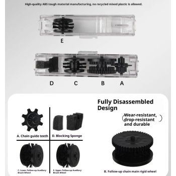 Bike Chain Clearer - Cleaning Tool Scrubber with Rotating Brushes - Bicycle Clean Tool for Cleaning Bicycle Chain