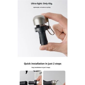 2 pack Bike Handlebar Bell - Loud copper Alloy End Plug Bell for Road & Mountain Bicycles | 18-25mm Compatible | Waterproof & Lightweight 65g