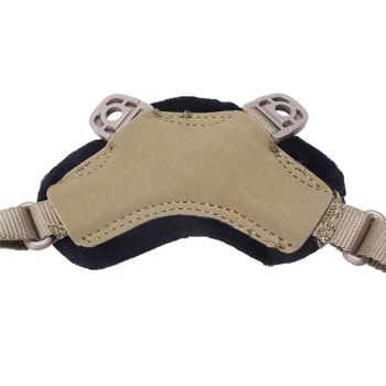 Helmet Chin Strap 4 Points for Tactical Fast  Bump Helmets Helmet Scrim, Suspension System with Bolts and Screws Tan