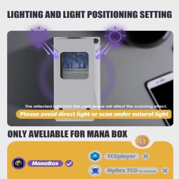 Professional Card Scanner Scanstand, Easily scanning Cards, Card Scanner, Quickly Scan and Price Check Cards, Only Available for Phone Holder
