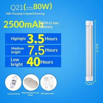 Rechargeable Magnetic Task Light, Battery Operated Lights, Dimmable, Closet Light, Wireless, Portable Light, Perfect for Garage, Camping and More（20CM）