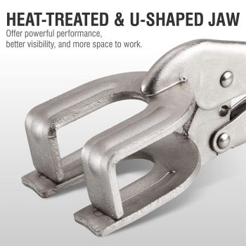 10" LOCKING PLIERS & WELDING CLAMP, Locking Pliers Vise Tools Quick-Lock Release For Easy Removal Clamping