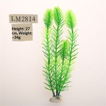 3 pack Aquarium Decor Fish Tank Decoration Ornament Artificial Plastic Plant Green 27cm Pink/Purple/green, 3-Pack