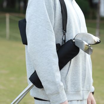 Foldable Golf Club Carry Bag, Portable Sunday Pencil Bag, Lightweight Waterproof Training Case, Holds 3-6 Clubs(30*20.3cm）