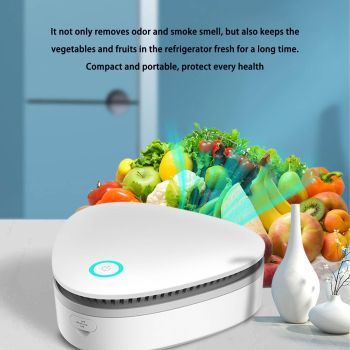 Odor Remover Machine for Smoke Smell, Smoke Odor Remover, Odor Remover for Smoke Smell, Mini Ultimate Odor Purifier for Home,Car,Refrigerator,Shoe Cabinet（11.5*11.5*4.3cm,white)